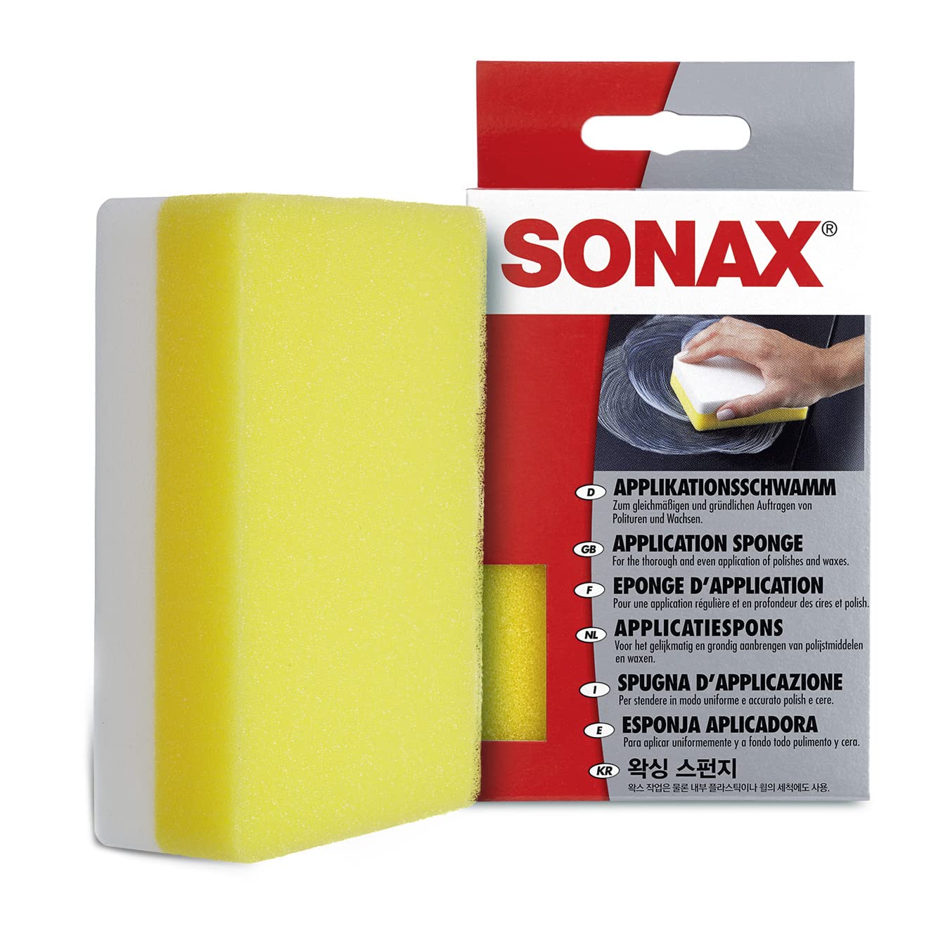 Book Cover Sonax (417300) Application Sponge, Beige