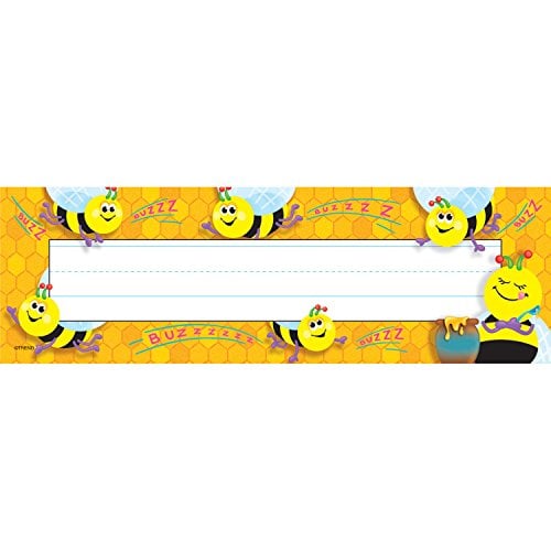 Book Cover Trend Enterprises Inc. Desk Toppers Busy Bees 36/Pk 2X9