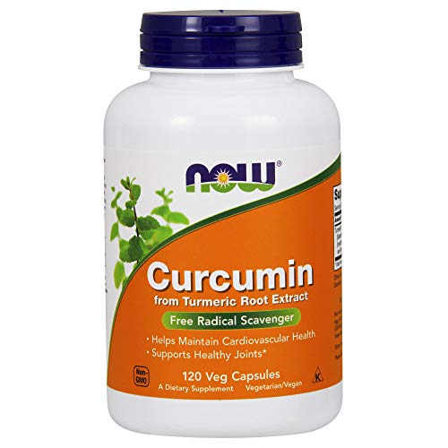 Book Cover NOW Supplements, Curcumin, derived from Turmeric Root Extract, 120 Veg Capsules