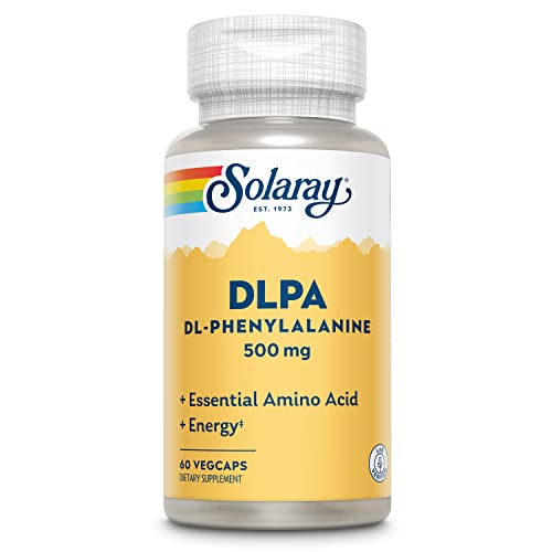 Book Cover SOLARAY DL-Phenylalanine, 500mg | 50-50 Blend of Essential Amino Acids for Nervous System, Mood & Energy Support | 60 VegCaps