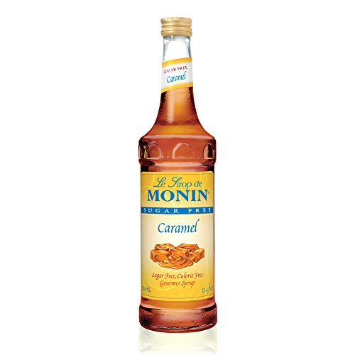 Book Cover Monin - Sugar Free Caramel Syrup, Mild and Sweet, Great for Coffee and Desserts, Gluten-Free, Non-GMO (750 ml)