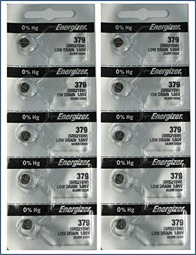 Book Cover 10 379 Energizer Watch Batteries SR521SW Battery Cell