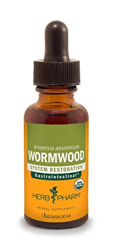 Book Cover Herb Pharm Certified Organic Wormwood Liquid Extract for Digestive System Support - 1 Ounce