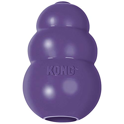 Book Cover KONG - Senior Dog Toy Gentle Natural Rubber - Fun to Chew, Chase and Fetch - for Large Dogs