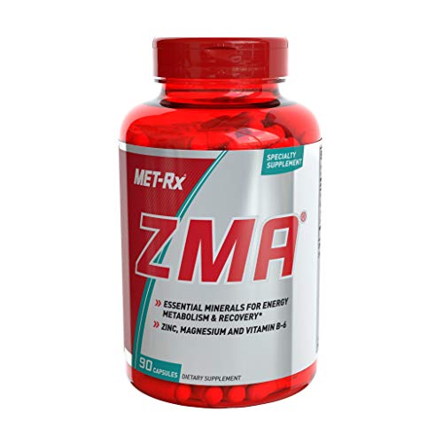 Book Cover MET-Rx ZMA Supplement, Supports Muscle Recovery, 90 Capsules