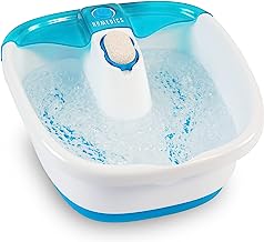 Book Cover HoMedics Bubble Mate Foot Spa, Toe Touch Controlled Foot Bath with Removable Pumice Stone