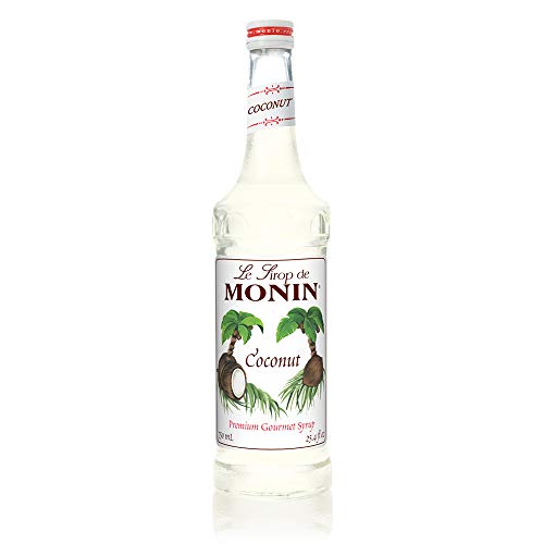 Book Cover Monin - Coconut Syrup, Creamy Tropical Flavored Syrup, Coffee Syrup, Natural Flavor Drink Mix, Simple Syrup for Coffee, Lemonade, Cocktails, & More, Gluten-Free, Non-GMO, Clean Label (750 ml)