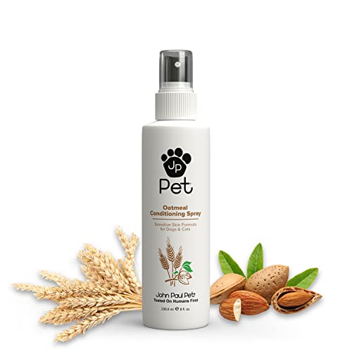 Book Cover Oatmeal Conditioning Spray - Grooming for Dogs and Cats, Soothe Sensitive Skin Formula with Aloe for Itchy Dryness for Pets, pH Balanced, Cruelty Free, Paraben Free, Made in USA, Non-Aerosol