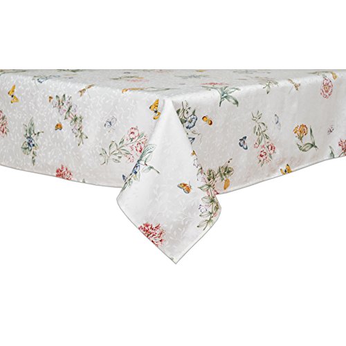 Book Cover Lenox Butterfly Meadow 60-inch by 102-inch Oblong / Rectangle Tablecloth