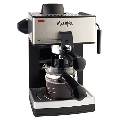 Book Cover Mr. Coffee 4-Cup Steam Espresso System with Milk Frother