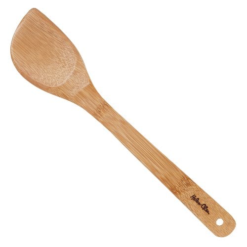 Book Cover Helenâ€™s Asian Kitchen Stir Fry Spatula, Natural Bamboo, 13-Inch