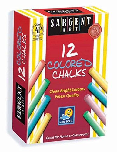 Book Cover Sargent Art 66-2010 12-Count Colored Dustless Chalk