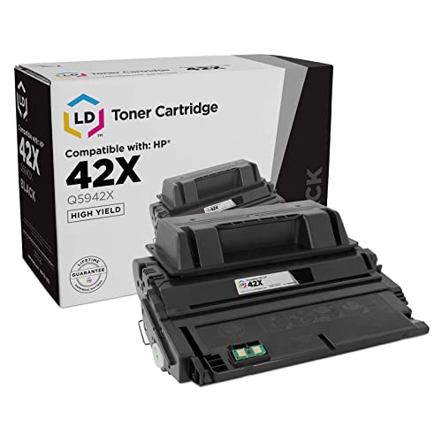 Book Cover LD Products Compatible Toner Cartridge Replacement for HP 42X Q5942X High Yield (Black) for use in HP Laserjet / Multifunction Printers 4250, 4250tn, 4350n, 4250dtn, 4350, 4350tn, 4250dtnsl, 4350dtn