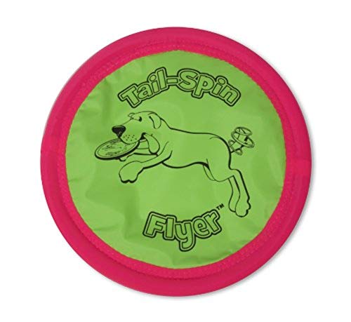 Book Cover Chuckit! Petmate Booda Tail-Spin Flyer Floating Dog Frisbee, Multi, 10-Inch