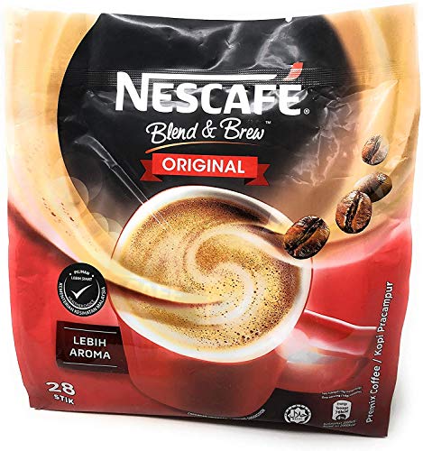 Book Cover Nescafé 3 in 1 Instant Coffee Sticks ORIGINAL - Best Asian Coffee Imported from Nestle Malaysia (28 Sticks)