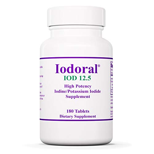 Book Cover Optimox Iodoral 12.5 mg - Original High Potency Iodine Supplement - Energy Support - 180 Tablets