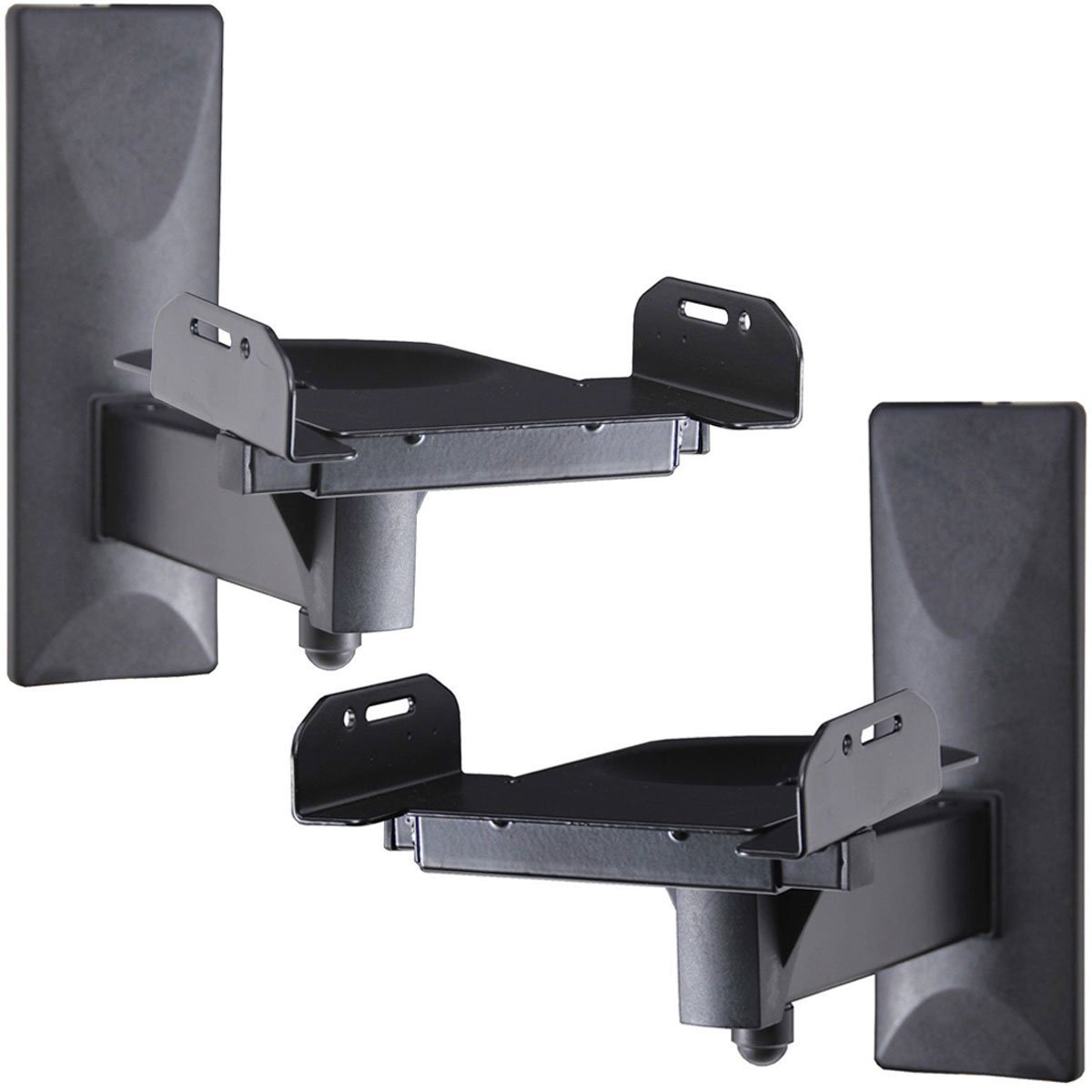 Book Cover VideoSecu One Pair Of Side Clamping Speaker Mounting Bracket With Tilt And Swivel For Large Surrounding Sound Speakers Ms56B 3Lh Black