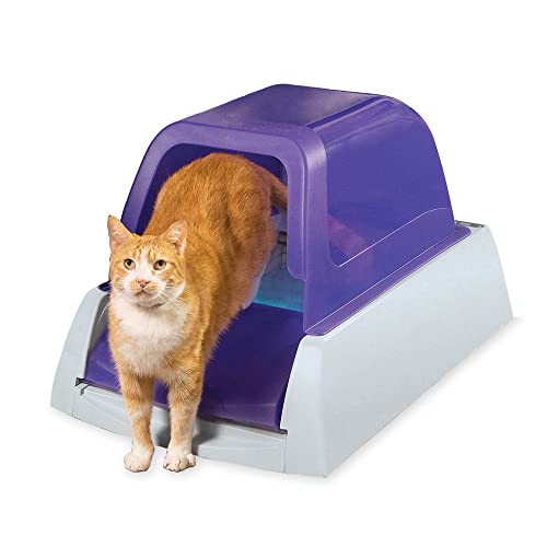 Book Cover PetSafe ScoopFree Ultra Self-Cleaning Cat Litter Box – Automatic with Disposable Tray – Purple Covered