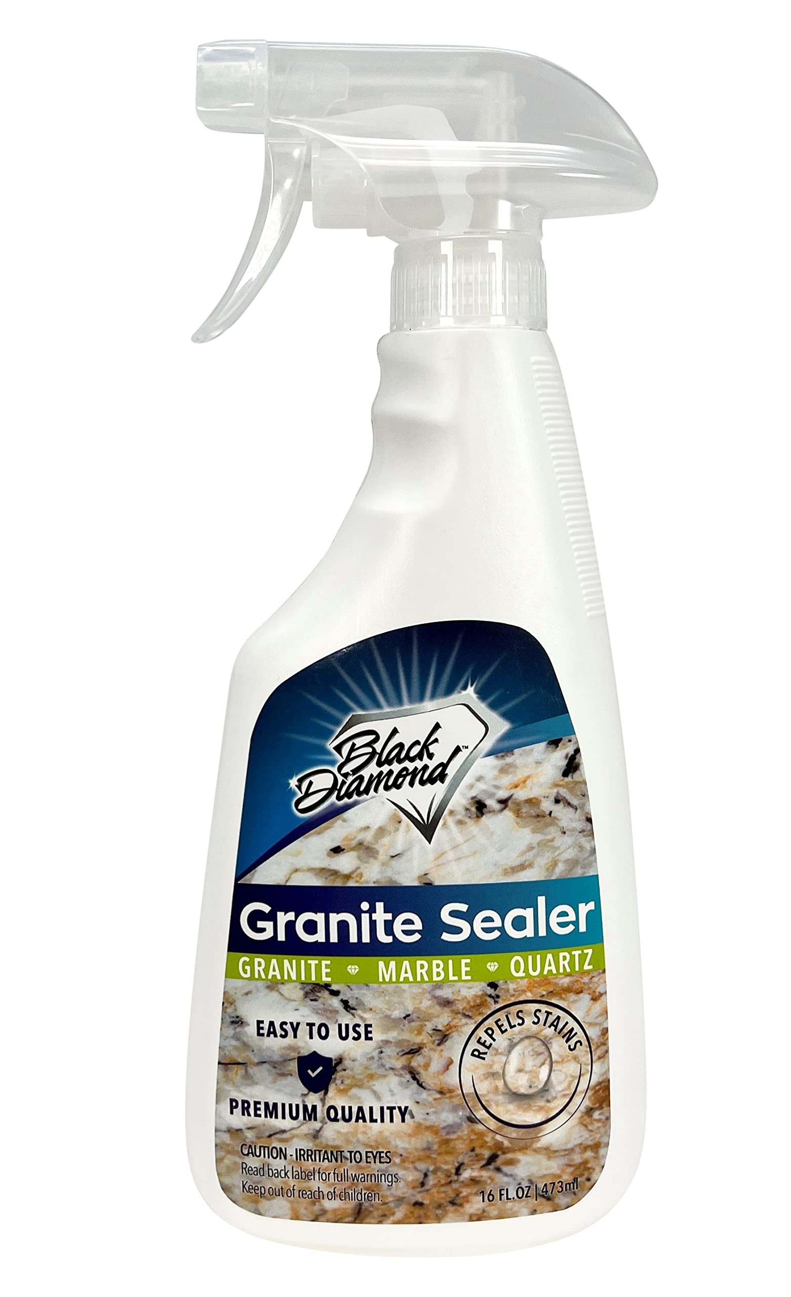 Book Cover Black Diamond Stoneworks Granite Sealer: Seals and Protects, Granite, Marble, Travertine, Limestone and Concrete Counter Tops. Works Great On Grout, Fireplaces and Patios. 1 Pint