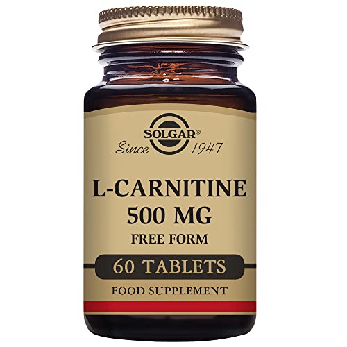 Book Cover Solgar L-Carnitine 500 mg, 60 Tablets - Supports Energy & Fat Metabolism - Non-GMO, Vegan, Gluten Free, Dairy Free, Kosher - 30 Servings