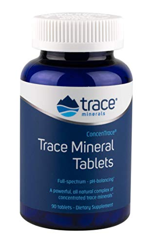 Book Cover CONCENTRACE Trace Mineral Tablets 90 tab. PH Buffer, Magnesium, Ionic, Vegan, Gluten Free, Hydration, Electrolyte, Magnesium, Men, Women, Non GMO, Dairy Free, Kosher Halal, Made in The USA