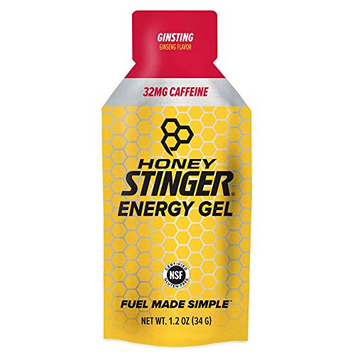 Book Cover Honey Stinger Classic Energy Gel, Ginsting, Caffeinated, Sports Nutrition, 1.1 Ounce (Pack of 24)