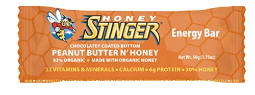 Book Cover Honey Stinger Energy Bar, Peanut Butter 'n' Honey, Sports Nutrition, 1.75 Ounce (Pack of 15)