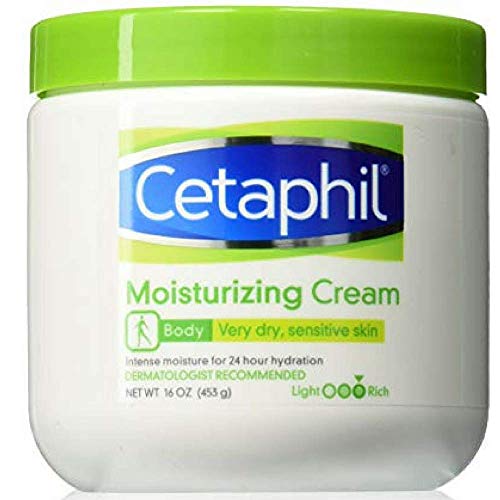 Book Cover Cetaphil Moisturizing Cream for Dry/Sensitive Skin, Fragrance Free 16 oz