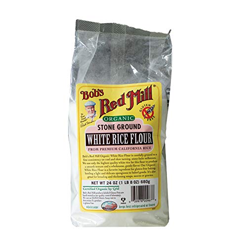 Book Cover Bob's Red Mill Organic White Rice Flour, 24 Ounce