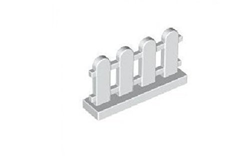 Book Cover Lego Building Accessories 1 x 4 x 2 White Picket Fence, Bulk - 50 Pieces per Package