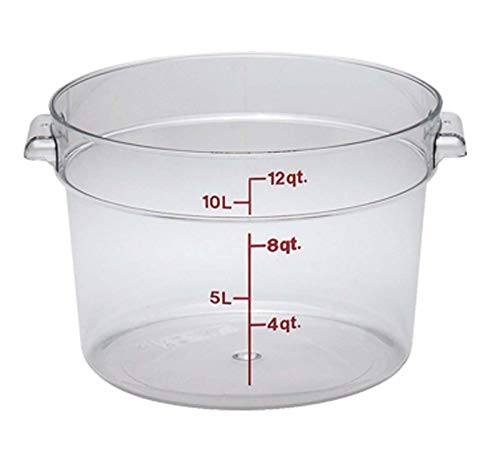 Book Cover Cambro (RFS12PP190) 12 qt Round Polypropylene Food Storage Container - Camwear