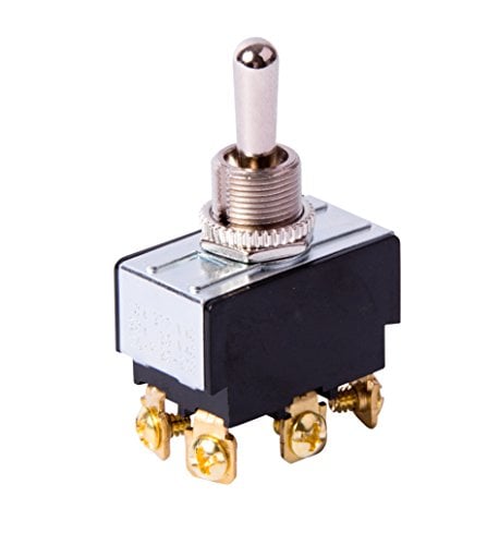 Book Cover Gardner Bender GSW-123  Electrical Toggle Switch, DPDT, Mom ON-OFF-Mom-ON,  20 A/125V AC,  Screw Terminal