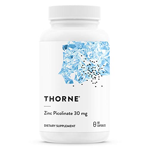 Book Cover Thorne Research - Zinc Picolinate 30 mg - Well-Absorbed Zinc Supplement for Growth and Immune Function - 60 Capsules