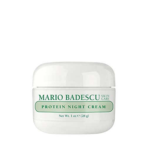 Book Cover Mario Badescu Protein Night Cream for Dry and Sensitive Skin | Anti-Aging Night Cream Formulated with Peptides & Collagen| 1 OZ