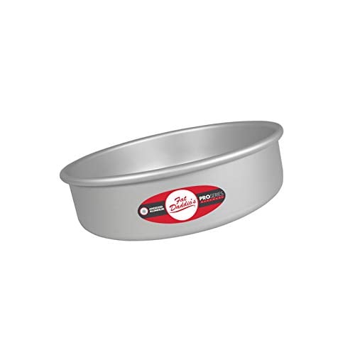 Book Cover Fat Daddio's PRD-73 Round Cake Pan, 7 x 3 Inch, Silver