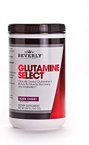 Book Cover Beverly International Glutamine Select, 60 Servings. Clinically dosed glutamine and BCAA formula for lean muscle and recovery. Sugar-free. Great for keto, fasting, weight-loss diets.