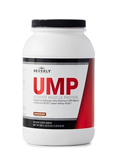 Book Cover Beverly International UMP Protein Powder 30 servings, Chocolate. Unique whey-casein ratio builds lean muscle and burns fat for hours. Easy to digest. No bloat. (32.8 oz) 2lb .8 oz
