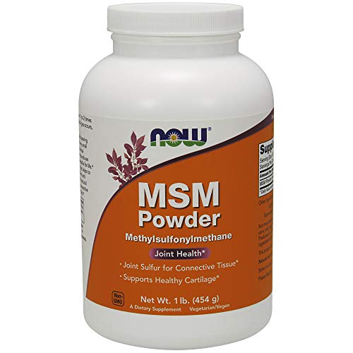Book Cover NOW Supplements, MSM (Methylsulfonylmethane) Powder, Supports Healthy Cartilage*, Joint Health*, 1-Pound