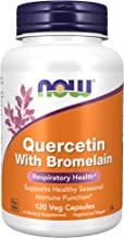 Book Cover NOW Supplements, Quercetin with Bromelain, Balanced Immune System, 120 Veg Capsules