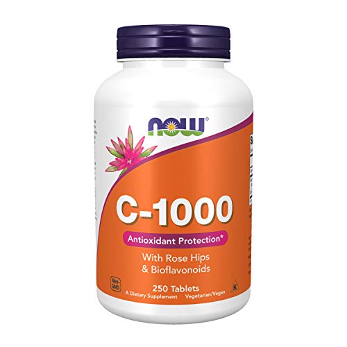 Book Cover NOW Supplements, Vitamin C-1,000 with Rose Hips & Bioflavonoids, Antioxidant Protection*, 250 Tablets