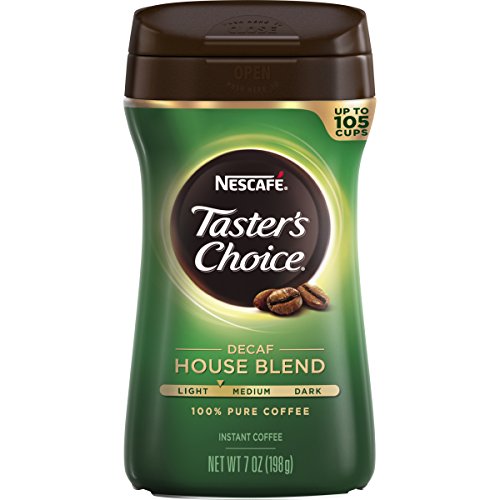 Book Cover Nescafe Taster's Choice Decaf House Blend Instant Coffee, 7 oz