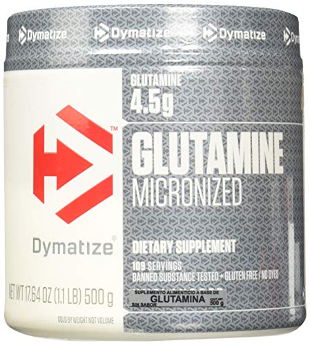Book Cover Dymatize 100% Pure Glutamine, Unflavored, 1.1 lbs