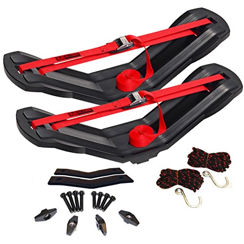 Book Cover Malone SeaWing Saddle Style Universal Car Rack Kayak Carrier with Bow and Stern Lines