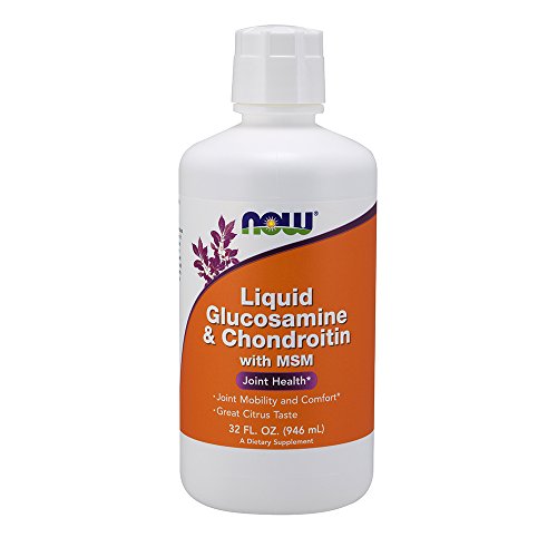 Book Cover NOW Glucosamine & Chondroitin with MSM Liquid 32-Ounce