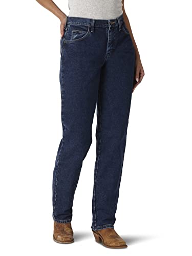 Book Cover Wrangler Women's Blues Relaxed Fit Mid Rise Heavyweight Jean