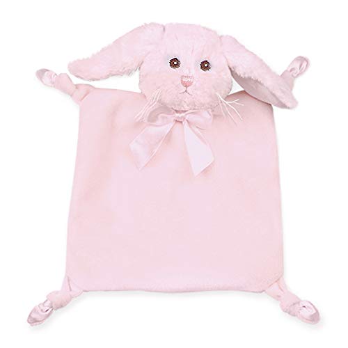 Book Cover Baby's Pink Bunny Blankie - Bearington Wee Cottontail