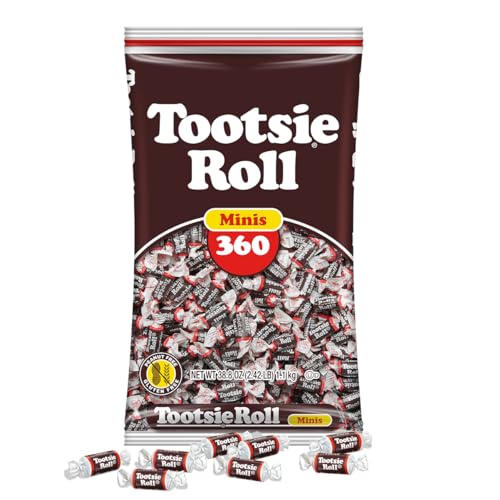 Book Cover Tootsie Roll Midgees – Chewy Chocolate Gluten-Free Candy Minis – Bulk Bag of Individually Wrapped Candies for Kids, Parties, Classroom – 360 Count (Pack of 1)