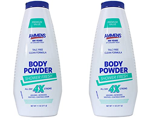 Book Cover Ammens Powder Shower Fresh 11 oz (Pack of 2)