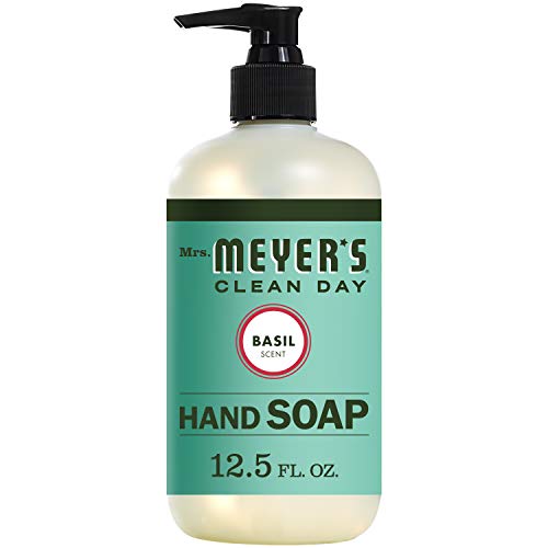 Book Cover Mrs. Meyer's Clean Day's Liquid Hand Soap, Basil, 12.5 Fl Oz (Pack of 1)