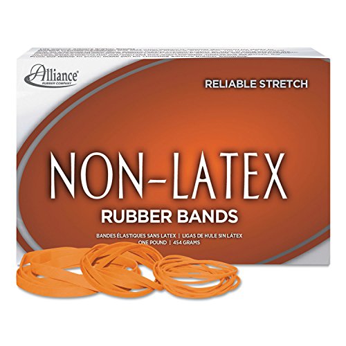 Book Cover Alliance Rubber 37646#64 Non-Latex Rubber Bands, 1 lb Box Contains Approx. 380 Bands (3 1/2
